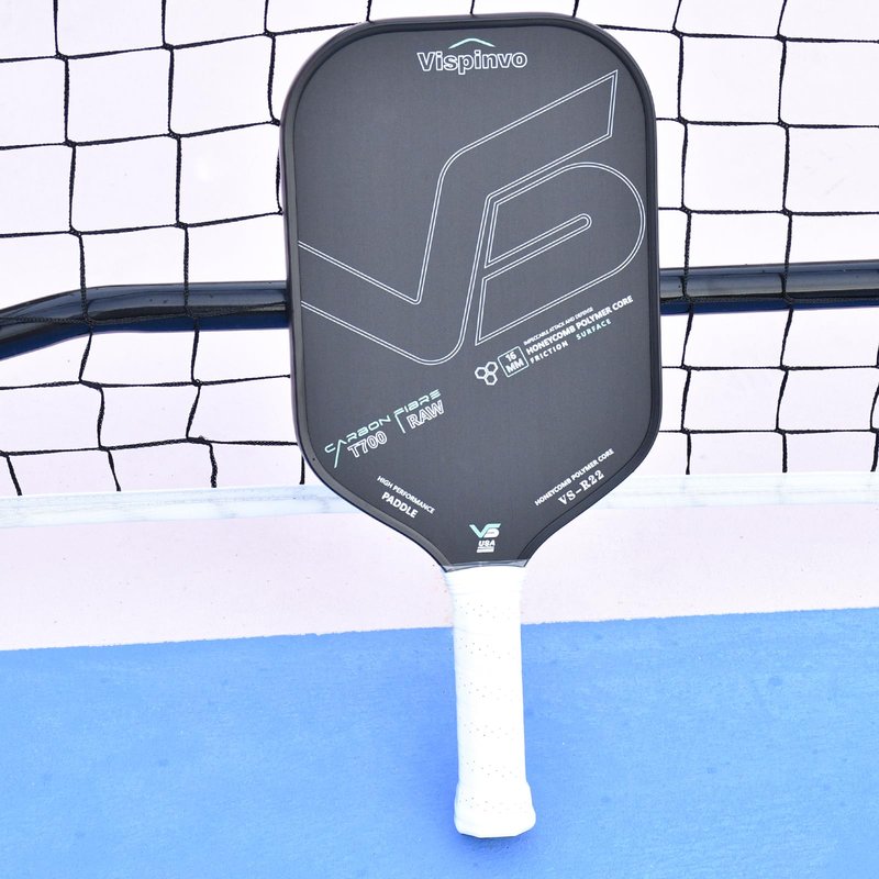 Pickleball Paddle, 16MM T700 Thermoformed Raw Carbon Fiber Pickleball Paddle, USAPA Approved, Polypropylene Honeycomb Core, Foam Injected Edges for Expanded Sweet Spot, Control and Balance