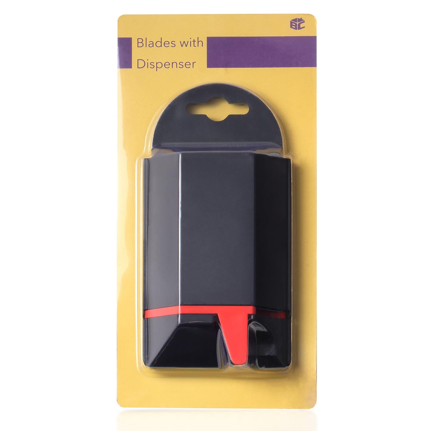 Bates- Utility Knife Blades with Dispenser, 100 Pack, Carbon Steel, Black, Box Cutter Blades, Utility Razor Blades Utility Knife