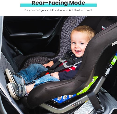 HEYTRIP Car Seat Protector - Waterproof & Non-Slip Design for 0-12 Years Old | Fits Most Car Seats (Black Blue)