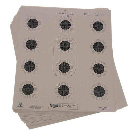 NRA AR-5/10 10 Meter Air Rifle Target 25 Pack