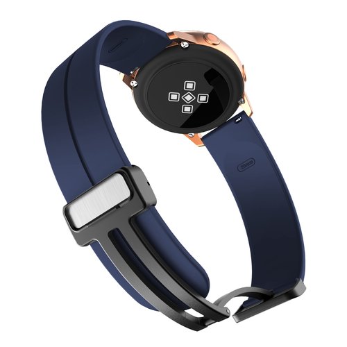 Compatible for FITVII Smart Watch Bands, 20mm, 22mm Soft Silicone Sport Wristband Replacement Straps Compatible for FITVII HM57, HM78, HM68, HM21, H56, H86 Watch (22mm Size Band, Blue)