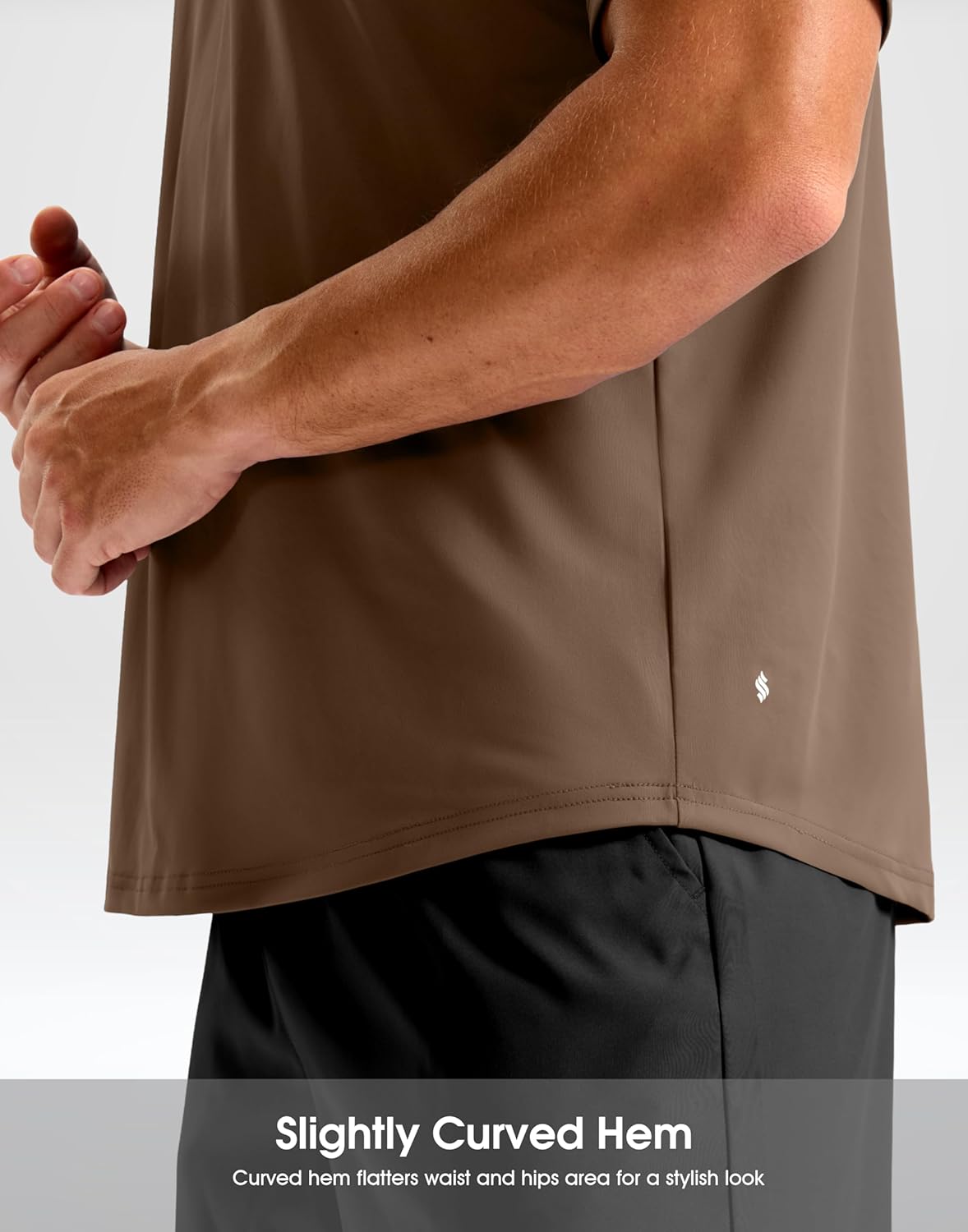 Soothfeel Men's Quick-Dry Athletic Running Shirts - Short Sleeve Moisture-Wicking Gym Tees
