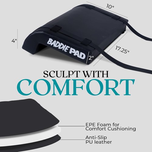 Baddie Pad Hip Thrust Bench Pad - Foam Barbell Cushion for Back & Neck Support | Gym Equipment