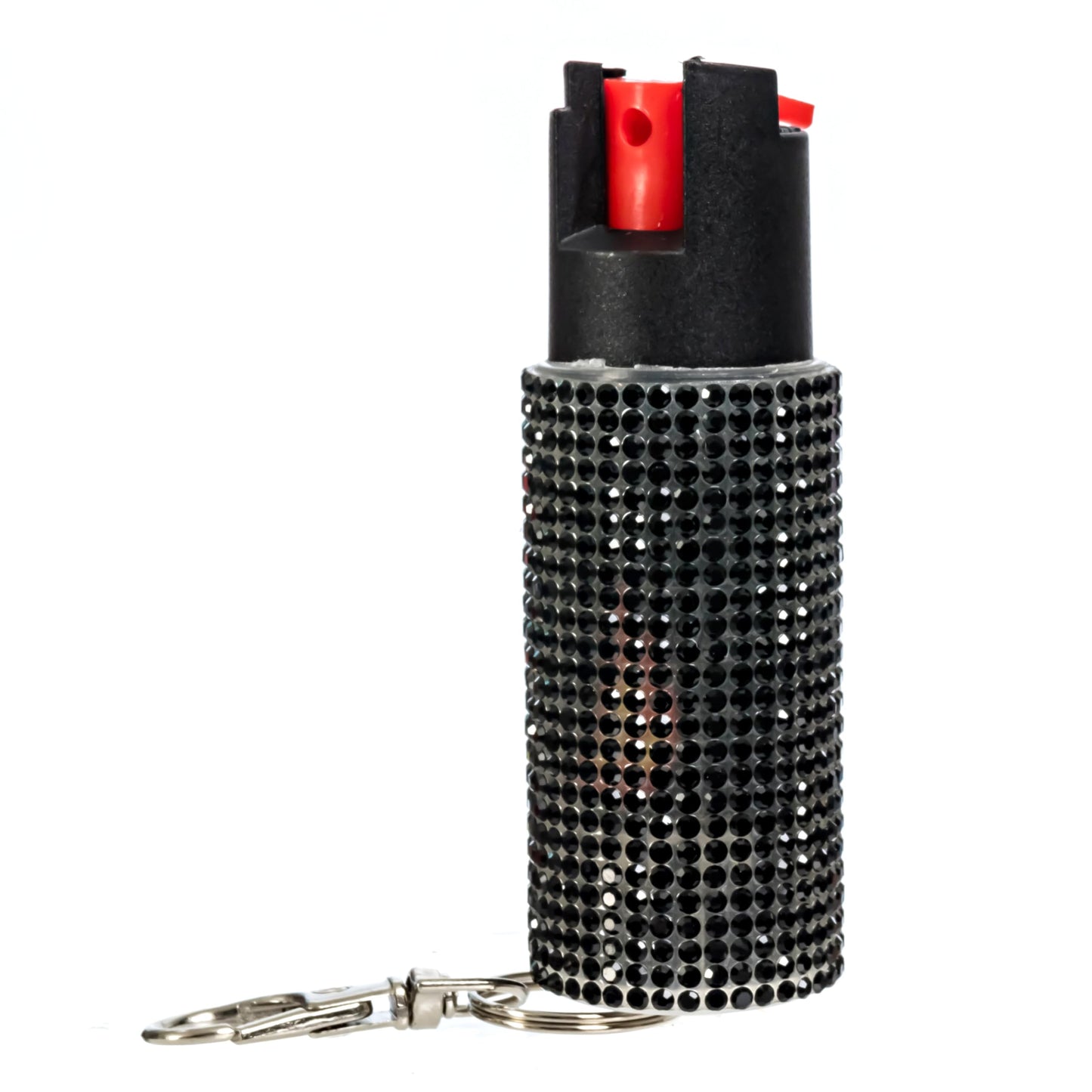 Burn Pepper Spray for Self Defense - 0.67oz Stylish Compact Pepper Spray for Women with Keychain, Maximum Strength, Police Grade with UV Dye for Personal Safety, Joggers & Home Defense, Black 3 Pack