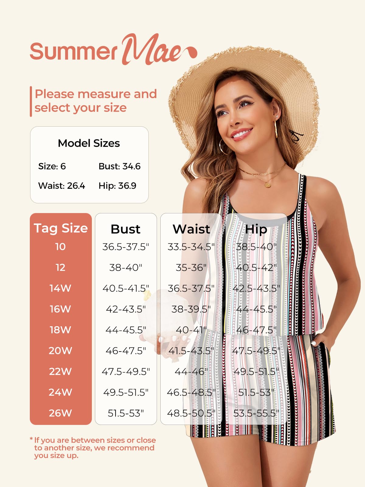 Summer Mae Plus Size Swim Romper Women One Piece Swimsuit Blouson Bathing Suit with Pockets 2026 Modest Swimwear Orange Bohemian 20 Plus