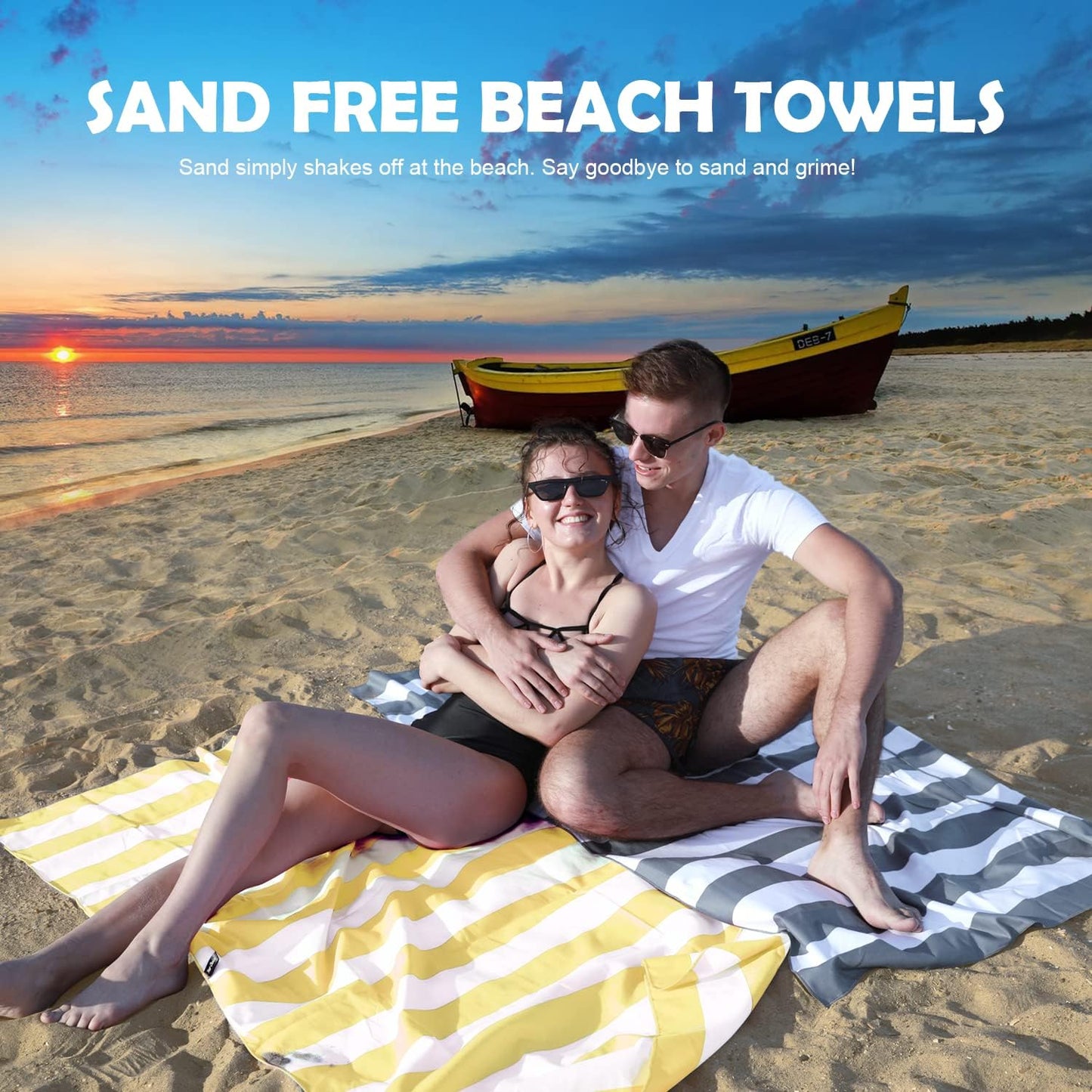 Your Choice Microfiber Beach Towel - Quick Dry, Sand-Free, Lightweight | Oversized 67x35 Inch & 60x30 Inch Sizes