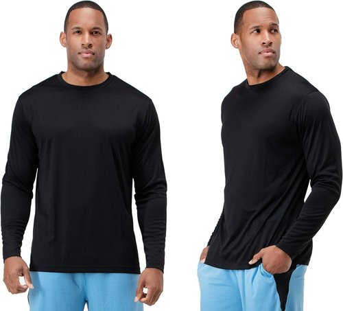 DEVOPS Men's UV Protection Shirts - UPF 50+ Long Sleeve T-Shirts for Fishing & Running | Quick Dry