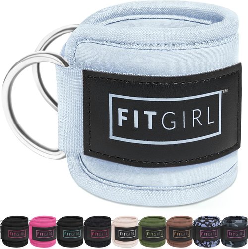 FITGIRL Ankle Strap for Cable Machine - Premium Comfort Padding for Glute Workouts | Home & Gym Use