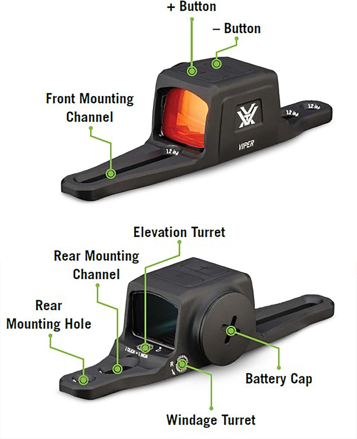 Vortex Viper SG Micro Dot Sight - Enclosed Design for Enhanced Accuracy and Durability