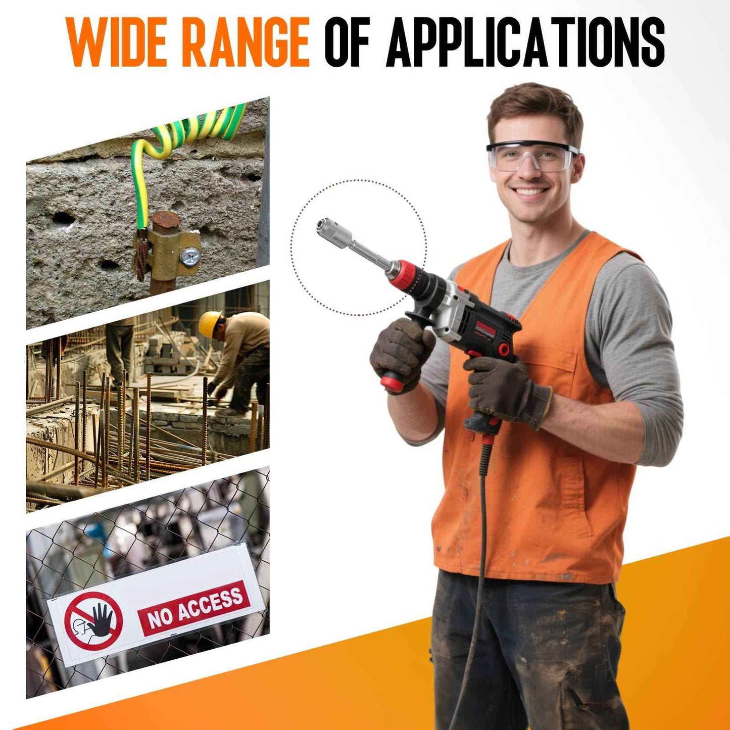 Pisman SDS-Max to SDS-Plus Adapter, 40 Chrome Steel Hammer Drill Bit, Rotary Hammer Connection Adapter Bits,Drill Converter Shank Quick Tool