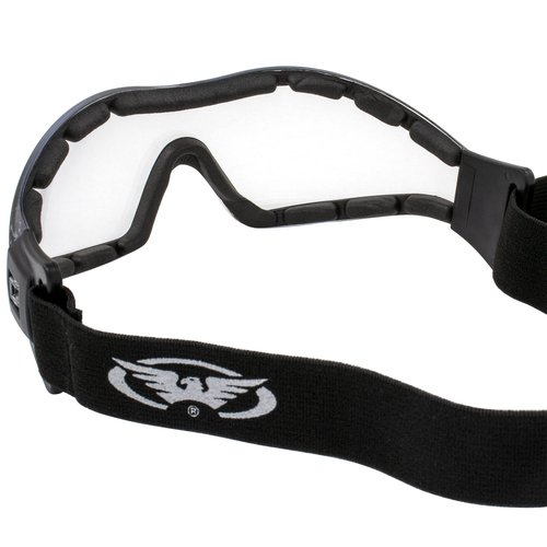 GV Z33 Motorcycle Skydiving Airsoft Goggle Low Profile Anti Fog Clear Lens Plus Storage Bag Global Vision
