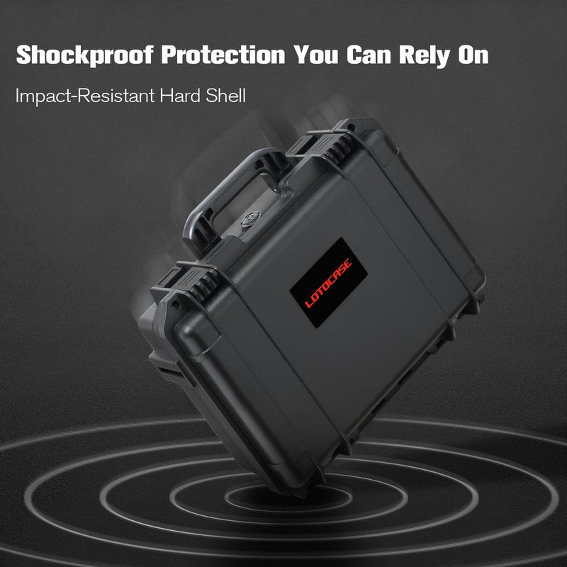 LOTOCASE Case for NOCO Boost GB50 – Waterproof Hard Shell Carrying Case with Custom Pre-Cut Foam, Shockproof Protective Travel Box Compatible with Boost GB50 UltraSafe Jump Starter
