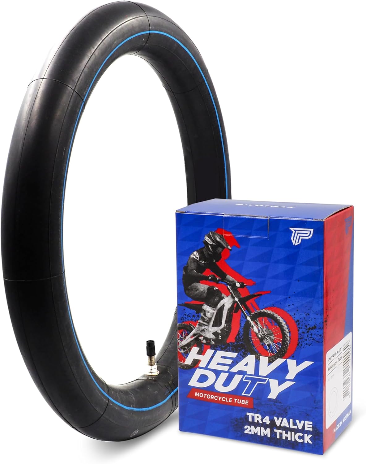 PIVOTRAX Heavy Duty Inner Tube 3.00-12 | 2mm Thickness with TR4 Valve for Honda, Suzuki, Kawasaki & Yamaha