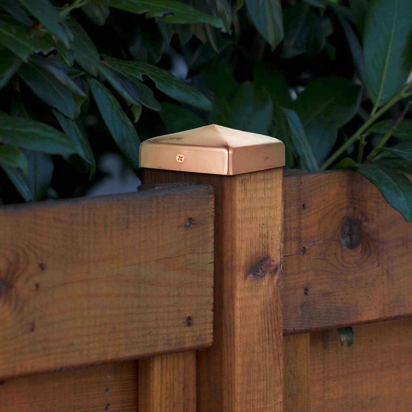 Tandefio 2 Pcs Solid Copper Post Caps Fence Pyramid Decking Caps with Screw for Metal Wood Cedar Fence Deck Corridors Mailbox Posts End Cover(4x4'' (Actual 3.5x3.5''),Pyramid)