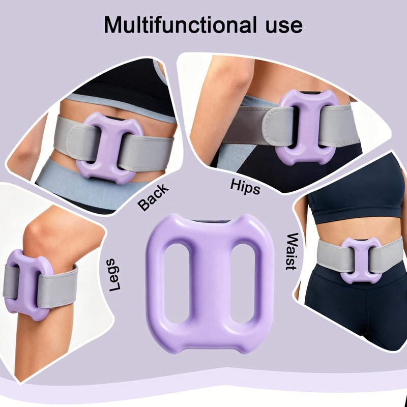 LCYPQPQ Upgraded Multifunctional Full-Body Fascia Ring - Compact Lightweight Fascia Massage Tool | Electric Wireless Mini Yoga Ring Massager with 8-Speed Adjustable (Purple)