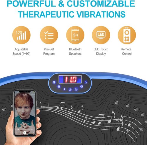 AXV Vibration Plate - Whole Body Workout Fitness Machine for Weight Loss & Toning | Home Gym Equipment