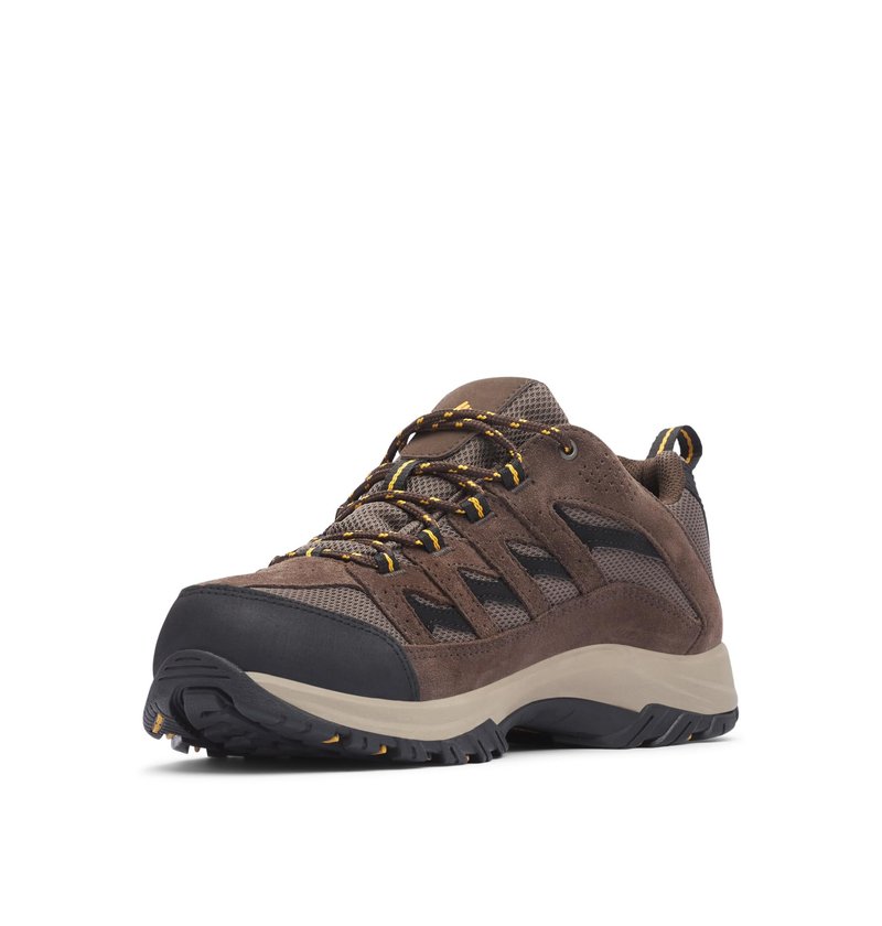 Columbia Mens Crestwood Waterproof, Mud/Squash, 9