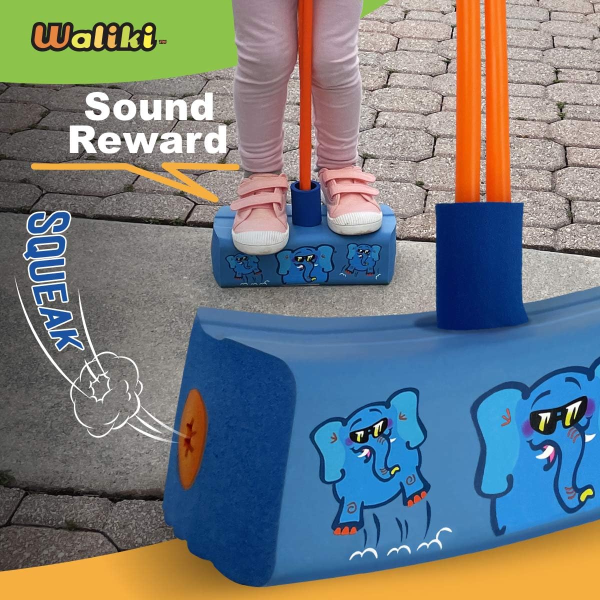 WALIKI Foam Pogo Hopper - Elephant Jumper | Fun and Safe Toy for 4-Year-Olds