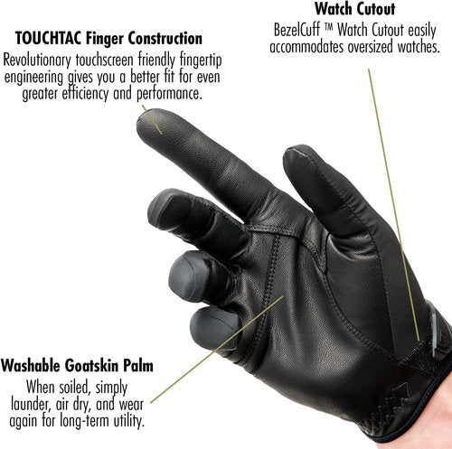 First Tactical Men's Lightweight Patrol Glove - Skin Tight Goatskin Palm & Touchscreen Capability
