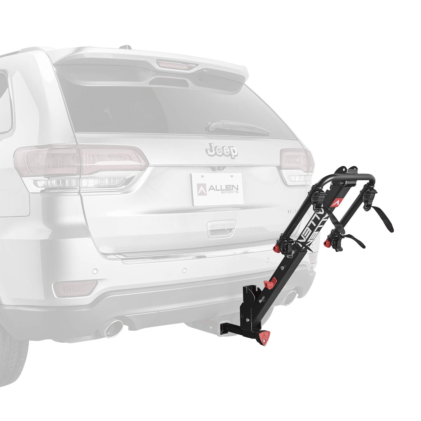 Allen Sports Deluxe+ Locking Quick Release 2-Bike Carrier for 1 1/4 in. and 2 in. Hitch, Model 820QR , Black