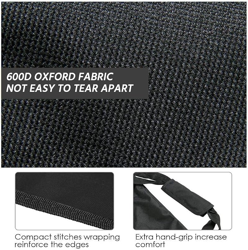Portable Folding Sideline Bench with Back Rest - Black, 6 Seats