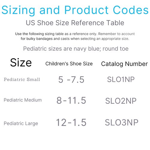 Darco International Slimline Cast Boot -Pediatric Medium (US Child 8 -11.5) – Lightweight Post-Operative Support – Navy – Part # SLO2NP