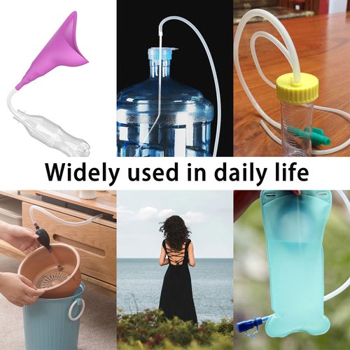 Female Urination Device Connector, Hose Barb Fittings 10Pcs, Connect The Urinal Tightly to the Extension Tube, Reusable Pipeline Connector, 1/5",7/25",7/20",11/25",47/100" (7/20" to 5 Diameters)
