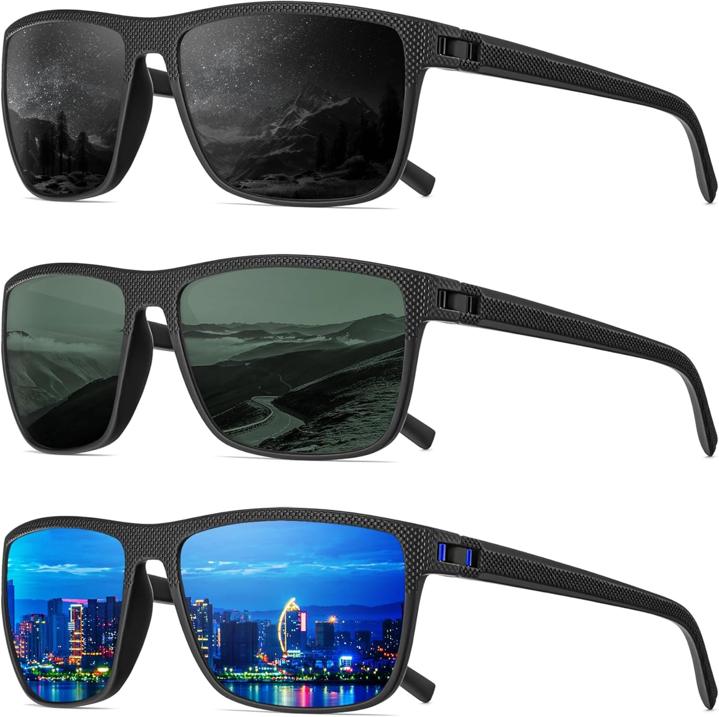 Polarized Sunglasses | Men's Lightweight UV Protection for Driving, Fishing & Golf