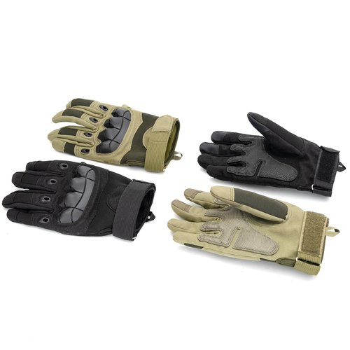 GCSIOM Black Touchscreen Tactical Gloves for Outdoor Protection Gloves, Cycling, Motorcycle Riding, Rock Climbing (X-Large,Black)