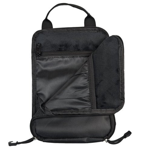 Foretra Golf Valuables Pouch - Rugged Ballistic Nylon, Fits Most Golf Bags, Dual Zippers, Inside & Mesh Pockets, Handle & Clasp for Easy Carrying