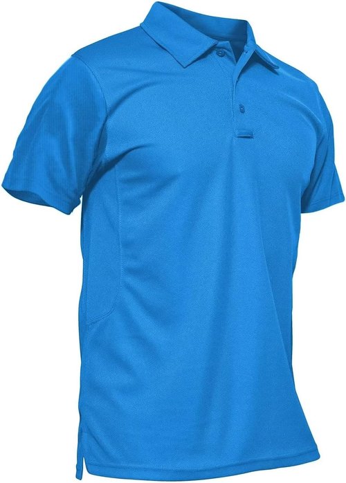 MAGCOMSEN Men's Polo Shirt - Quick Dry Tactical Performance Short Sleeve Golf Shirt | Stylish Pique Jersey