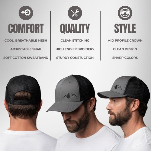 LINDO Trucker Hat [ The Great Outdoors: Gray/Black ]