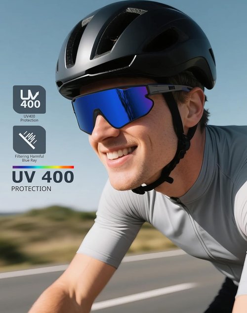 KALIYADI Polarized Sunglasses - UV400 Protection for Men | Ideal for Cycling and Running