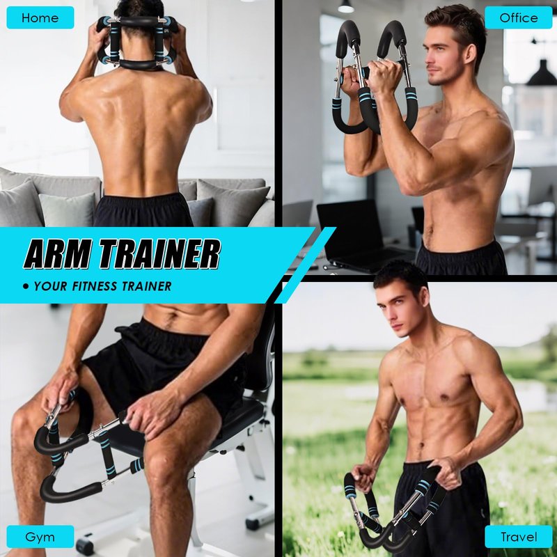 Twister Arm Exerciser, 70-110lb Adjustable Workout Equipment,Twister Arm Exerciser,Chest,Arms, Shoulders and Forearms Muscle Training Fitness Equipment,Portable Power Twister Bar