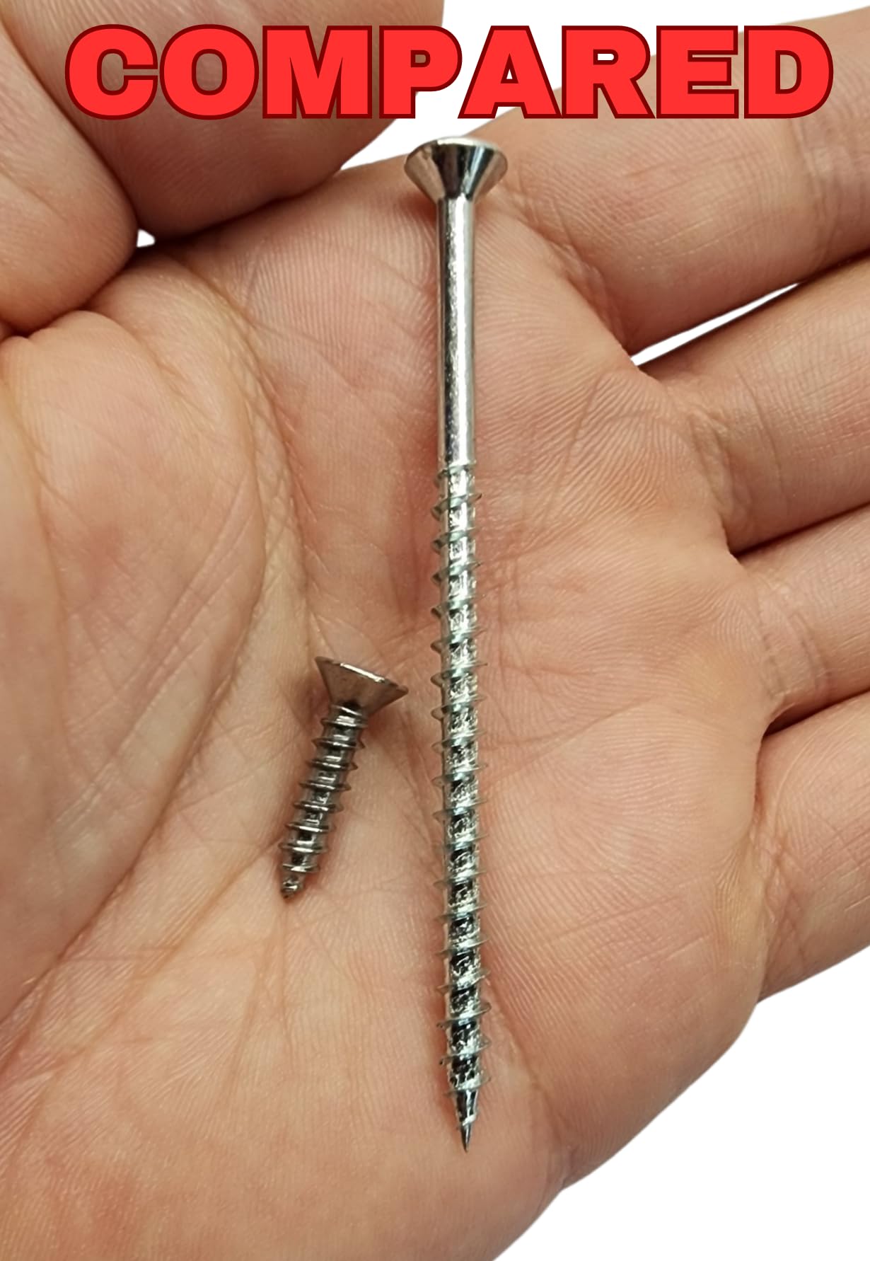 Reinforced Door Screw Kit for Strike Plates, Deadbolt Plates, and Hinges. 3-inch Screws and Screwdriver Bit, Makes Doors Kick Resistant, Home Security Upgrade (Black)