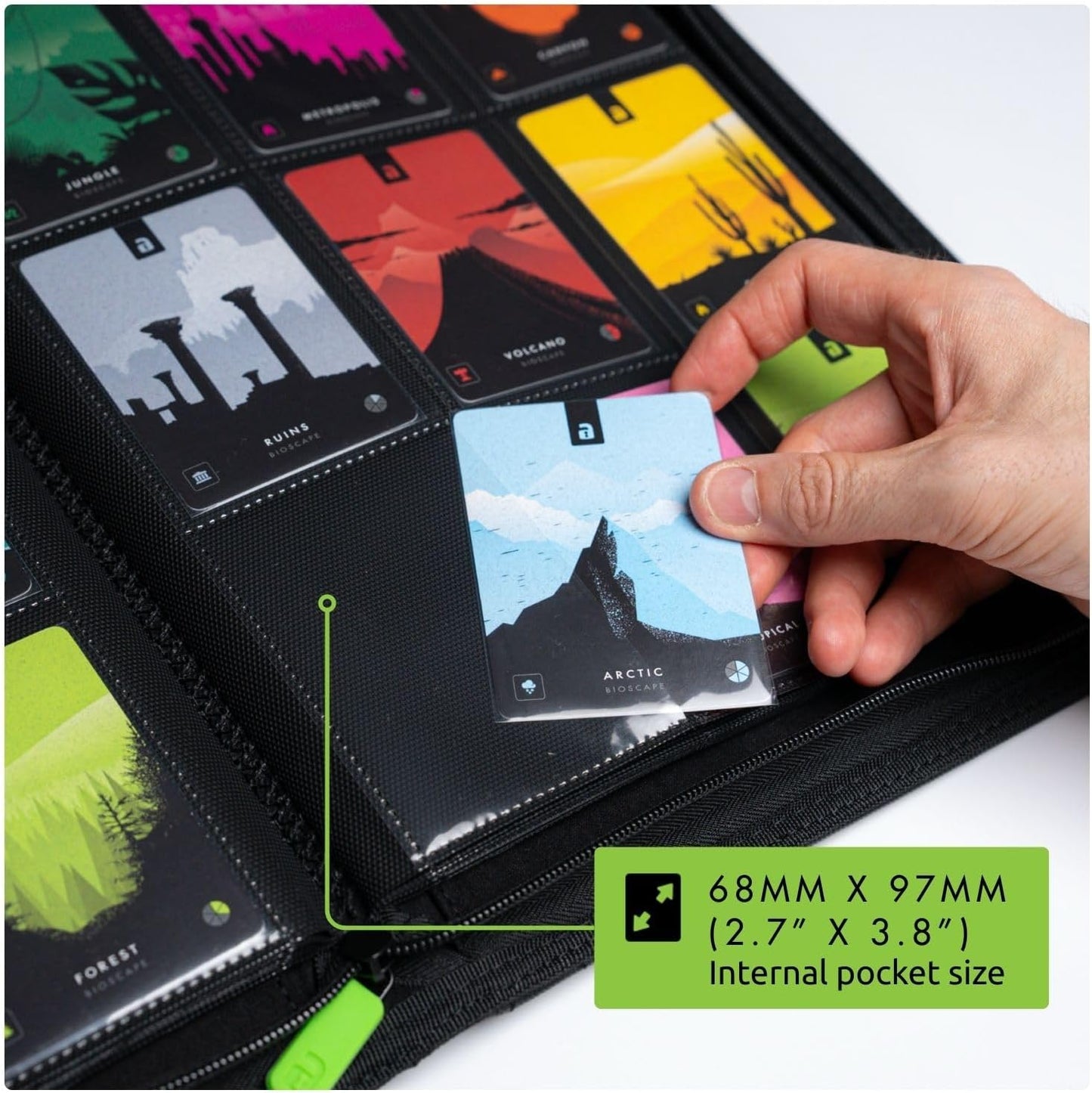 Vault X 9 Pocket Trading Card Zip Binder - Premium Exo-Tec Material | Holds 360 Cards, Black
