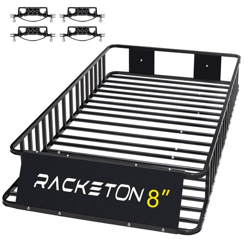 Racketon 74” x 39” x 8” Small SUV Roof Rack Cargo Basket