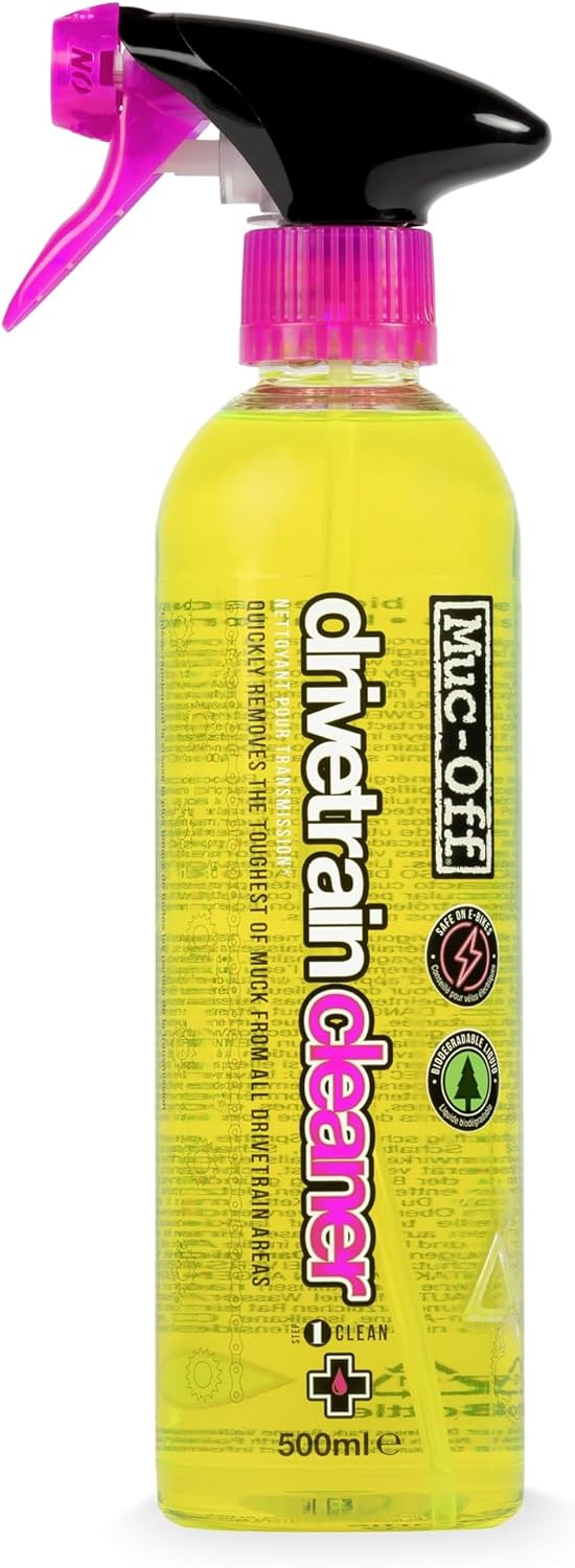 Muc-Off Bio Drivetrain Cleaner - Biodegradable Bicycle Chain Cleaner & Degreaser Spray | All Bike Types
