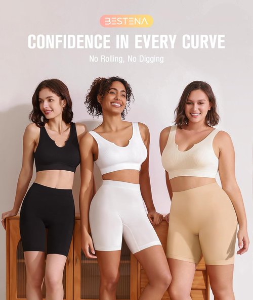 BESTENA Slip Shorts - Seamless Smooth Under Dress Shorts for Women | Ideal for Yoga & Workouts