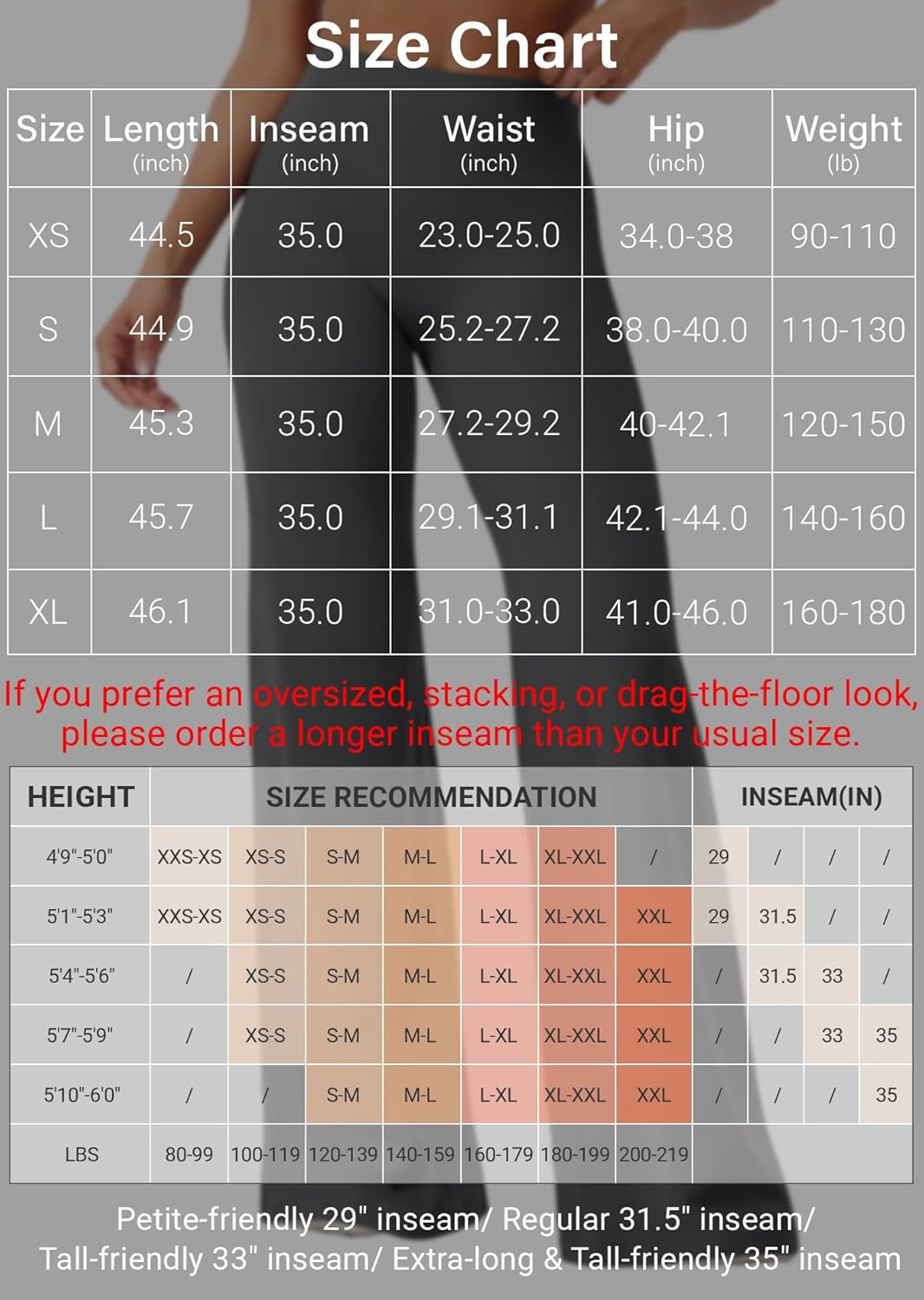 YEOREO Women's High Waist Workout Leggings - No Front Seam, Buttery Soft Yoga Pants | 29"/31.5"/33"/35" Sizes