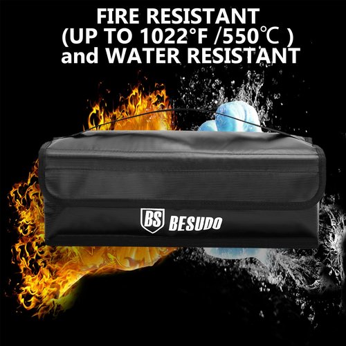 Besudo E-Bike Battery Protective Bag - Safety Storage, Transportation, and Charging Accessory for Ebike Batteries - B-M-US