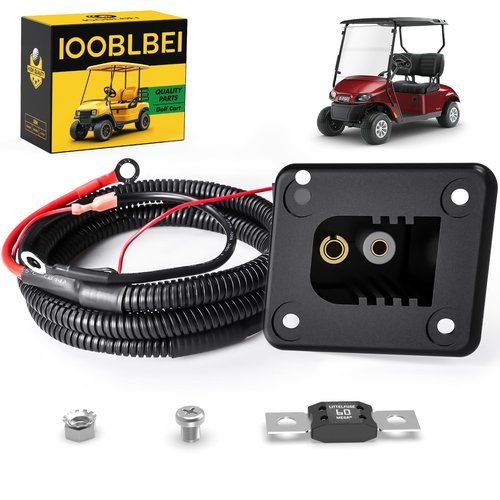 IOOBLBEI Golf Carts Powerwise Charger Receptacle Fit EZGO TXT & Medalist DCS/PDS, EZGO TXT Charging Port for 1994-2008 E-Z-GO Electric Golf Carts, OEM #73051-G29，73063-G01 (36V)