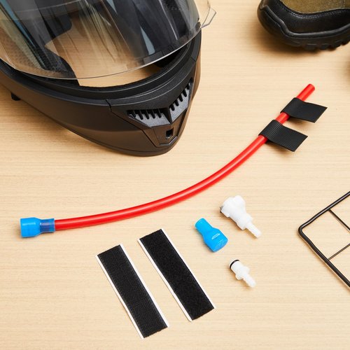 SiliFine Helmet Hands-Free Drink Tube Kit, Quick Connector with Attachment