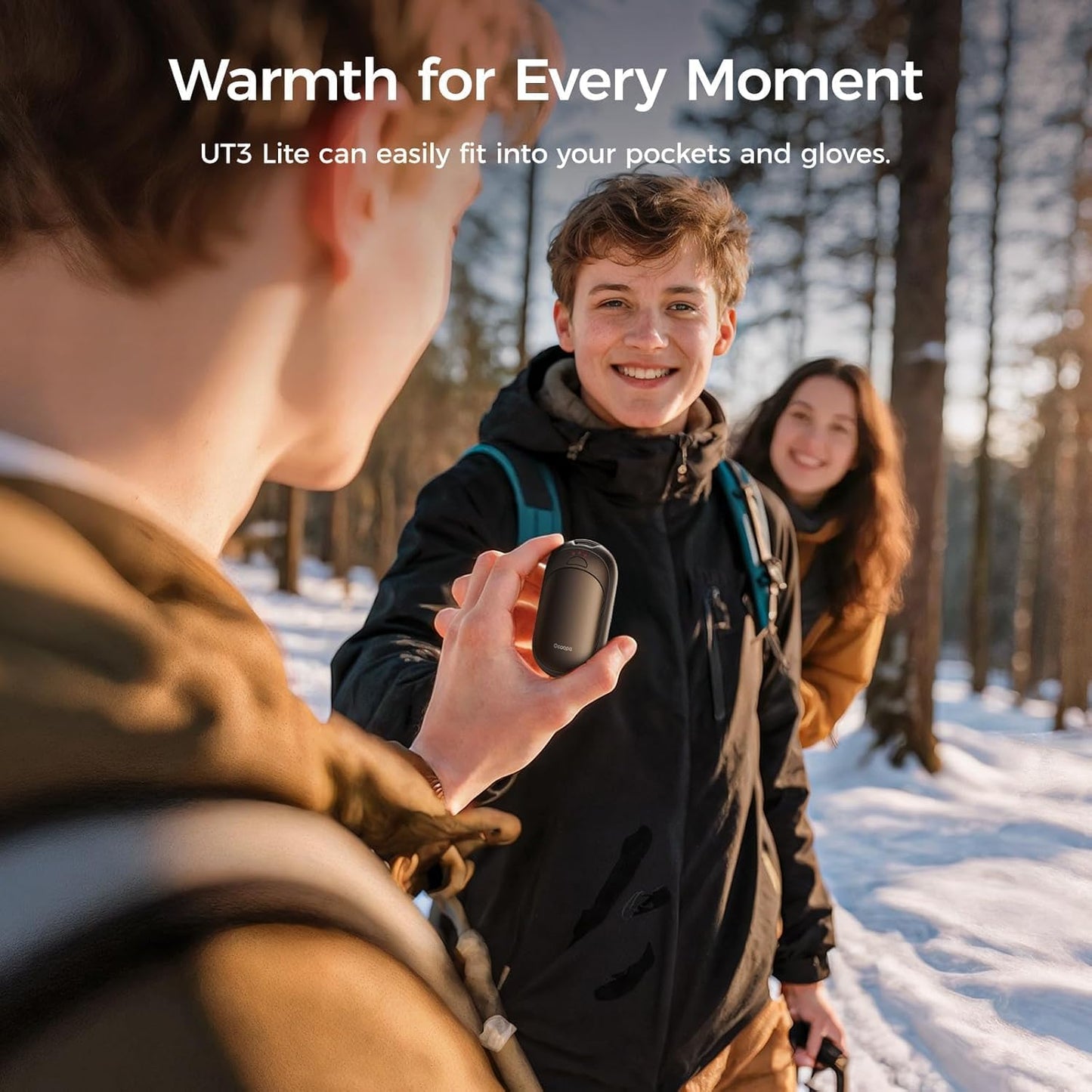 OCOOPA Rechargeable Magnetic Hand Warmers - Pocket-Sized, 3 Heat Settings, Lasts Up to 8 Hours | Perfect for Outdoors, Gifts for All