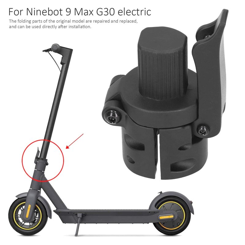 VGEBY Electric Scooter Folding Pole Base Replacement, Folder Base Folding Rod Base Lock Screw compatible with Ninebot max G30