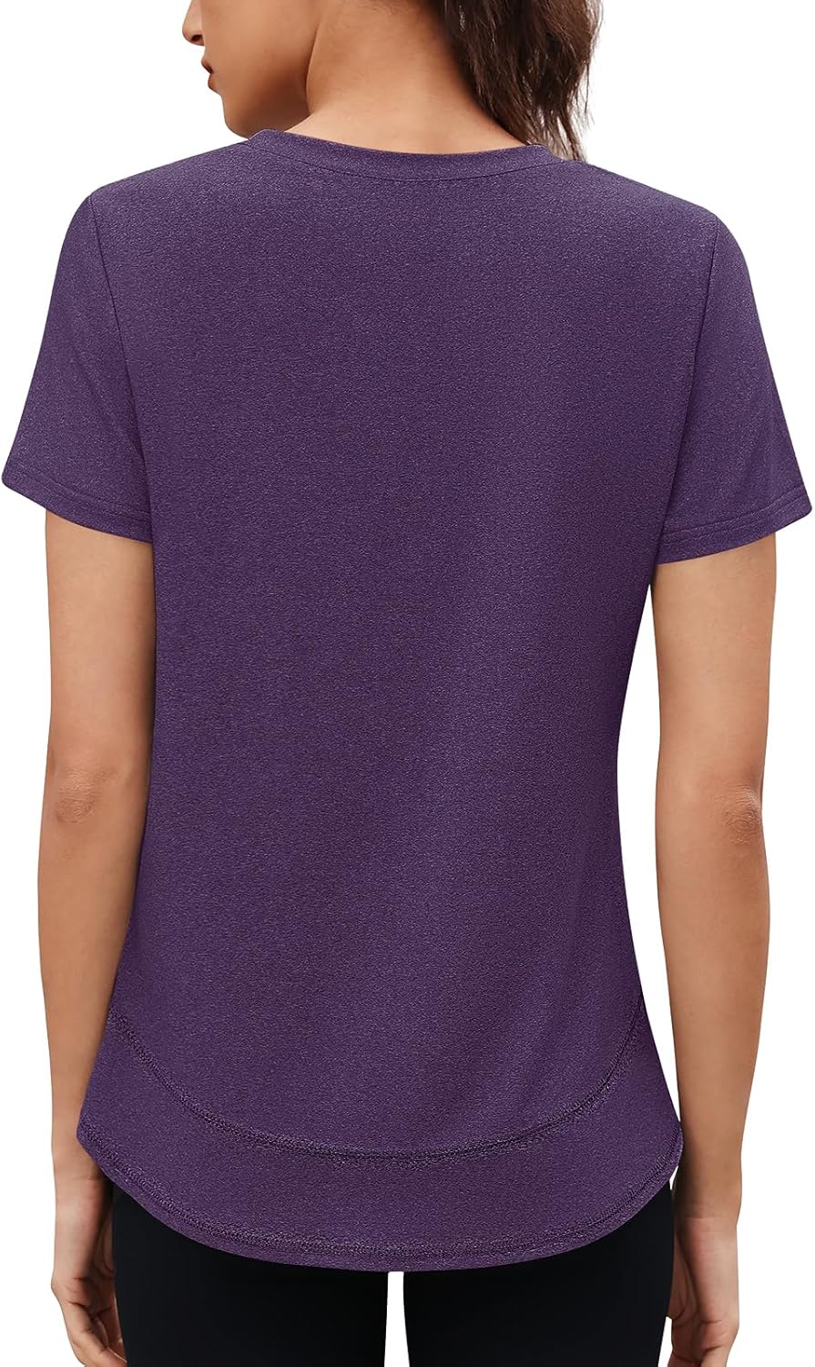 Skiennix Women's Workout Tops - Short Sleeve Crewneck Yoga & Running Shirts | Quick Dry, S-3XL