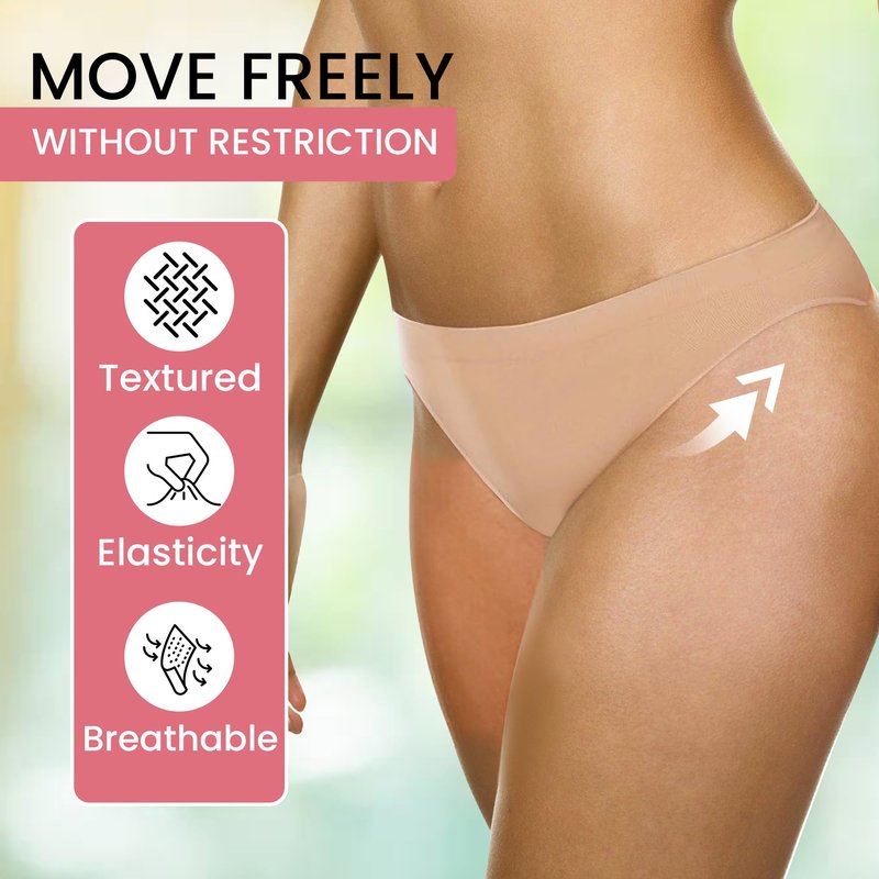 Zenmarkt Dance Briefs for Girls and Women - Mid-Waist Cotton Ballet Underwear - Seamless, Breathable, Moisture-Wicking Performance Briefs for Youth and Adults (Child M - 9-12 Years) Beige