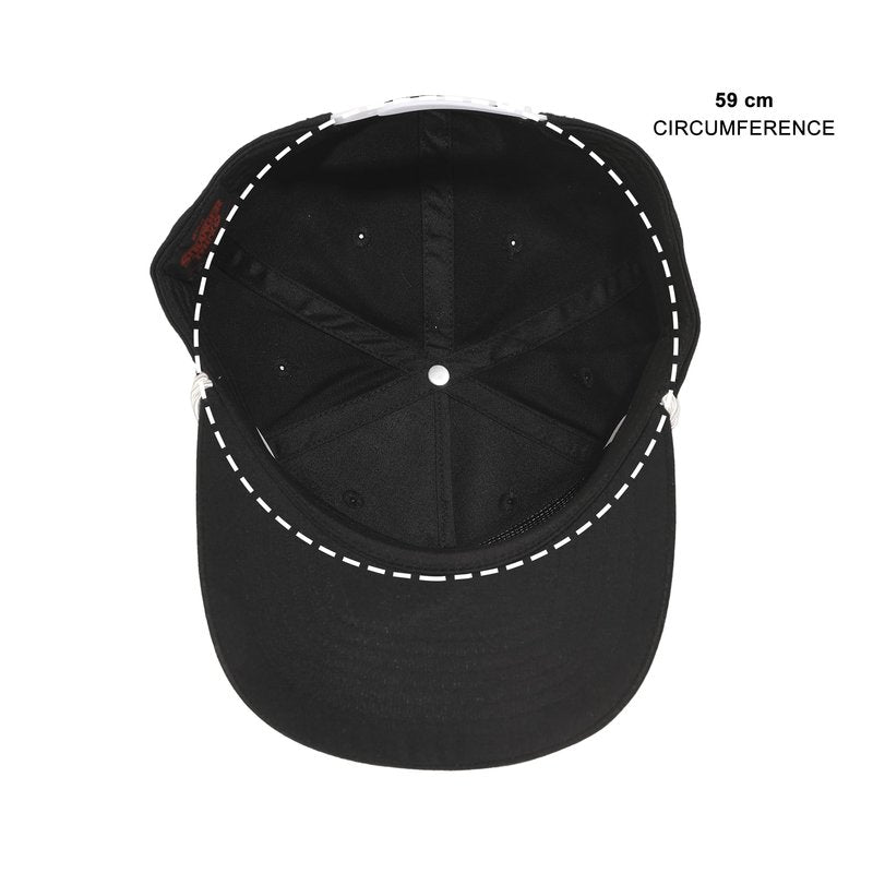 Stranger Things Hellfire Club Demon Head Black Retro Grandpa Snapback Hat
