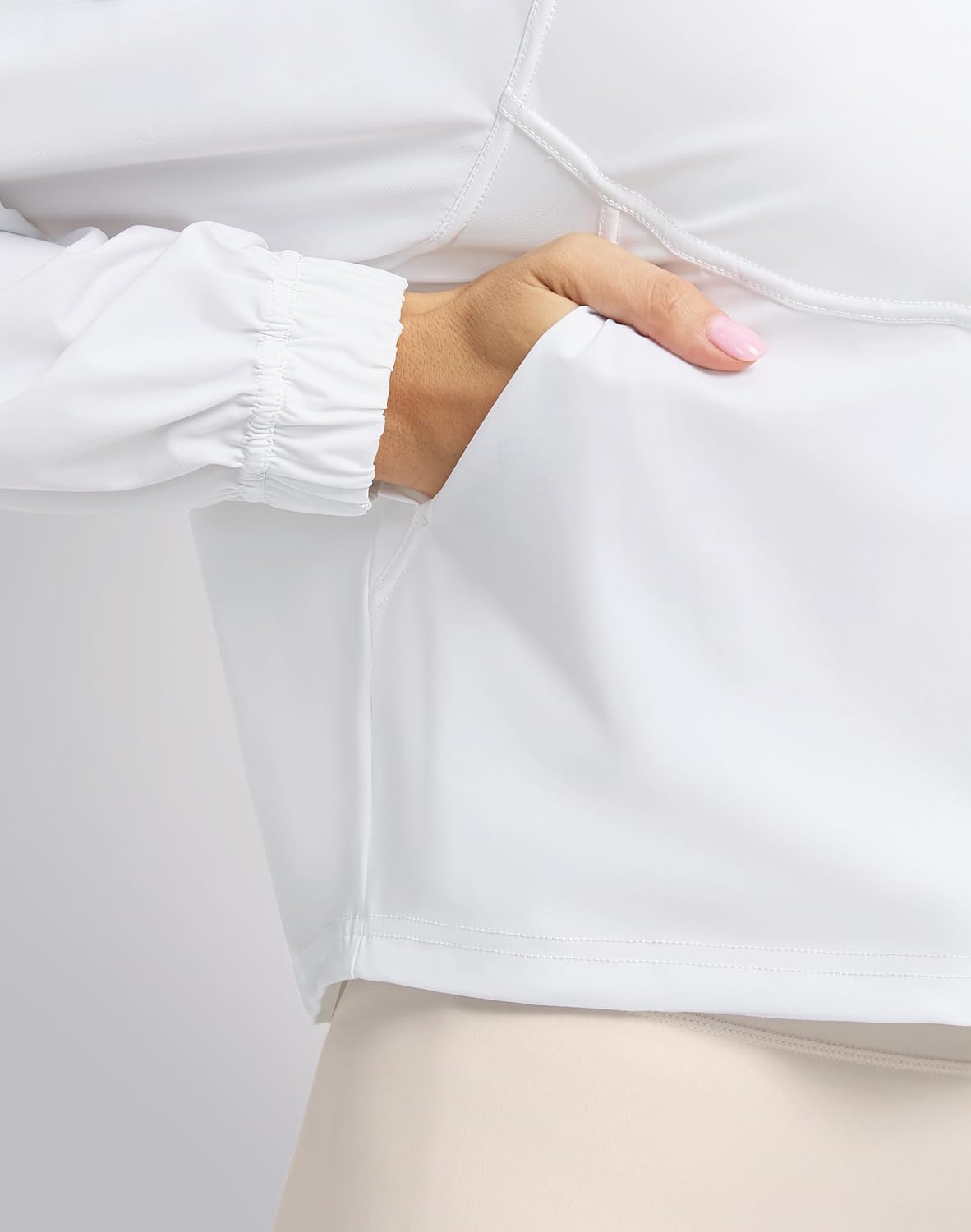 Soothfeel Women's Lightweight Athletic Jacket - UPF 50+ Sun Protection | Zip-Up Cropped Hiking Top