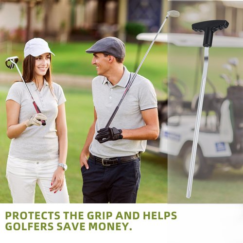 Golf Grip Removal Tool - 12" V-Groove Grip Saver Tool - Compatible with Irons, Woods & Standard Putter Grips - Use with Solvent| High-Carbon Steel | Protects Grips